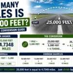 How Many Miles Is 25,000 Feet