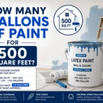 how many gallons of paint for 500 square feet