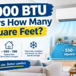 14000 BTU Covers How Many Square Feet