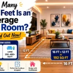 how many square feet is an average living room