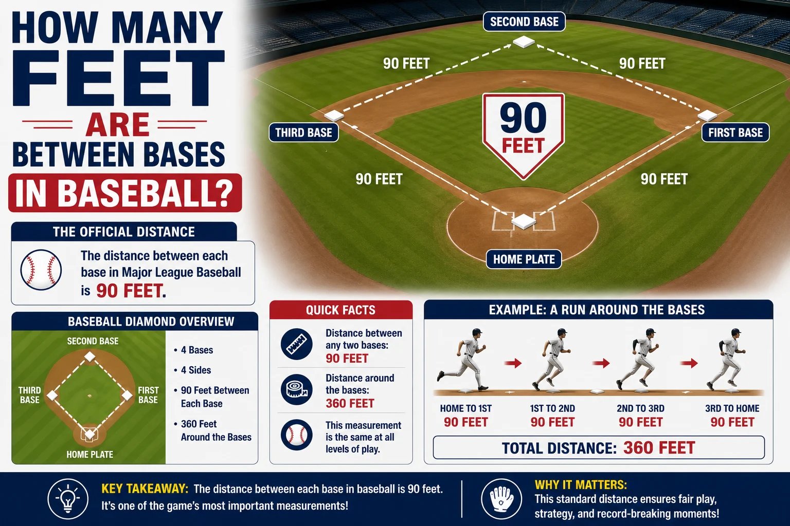How Many Feet Are Between Bases in Baseball