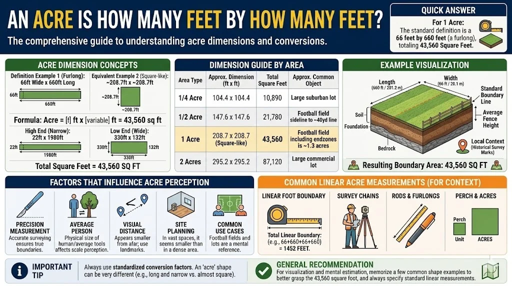 An Acre Is How Many Feet by How Many Feet