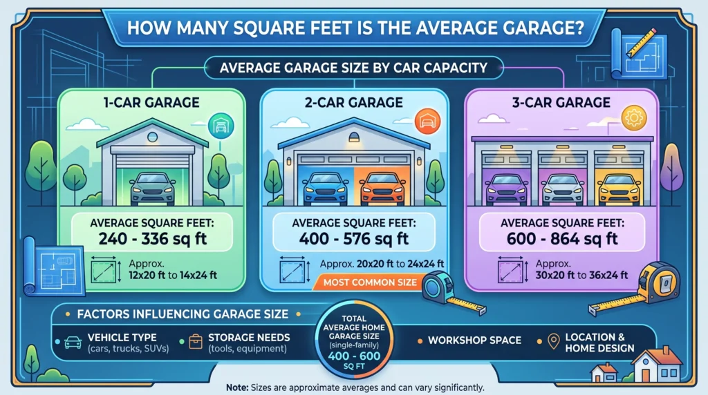 How Many Square Feet Is the Average Garage
