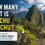 how many feet is Machu Picchu