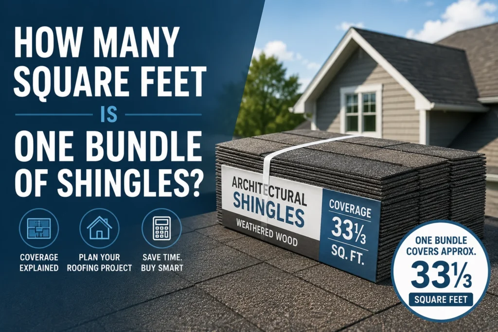 how many square feet is one bundle of shingles