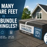 how many square feet is one bundle of shingles