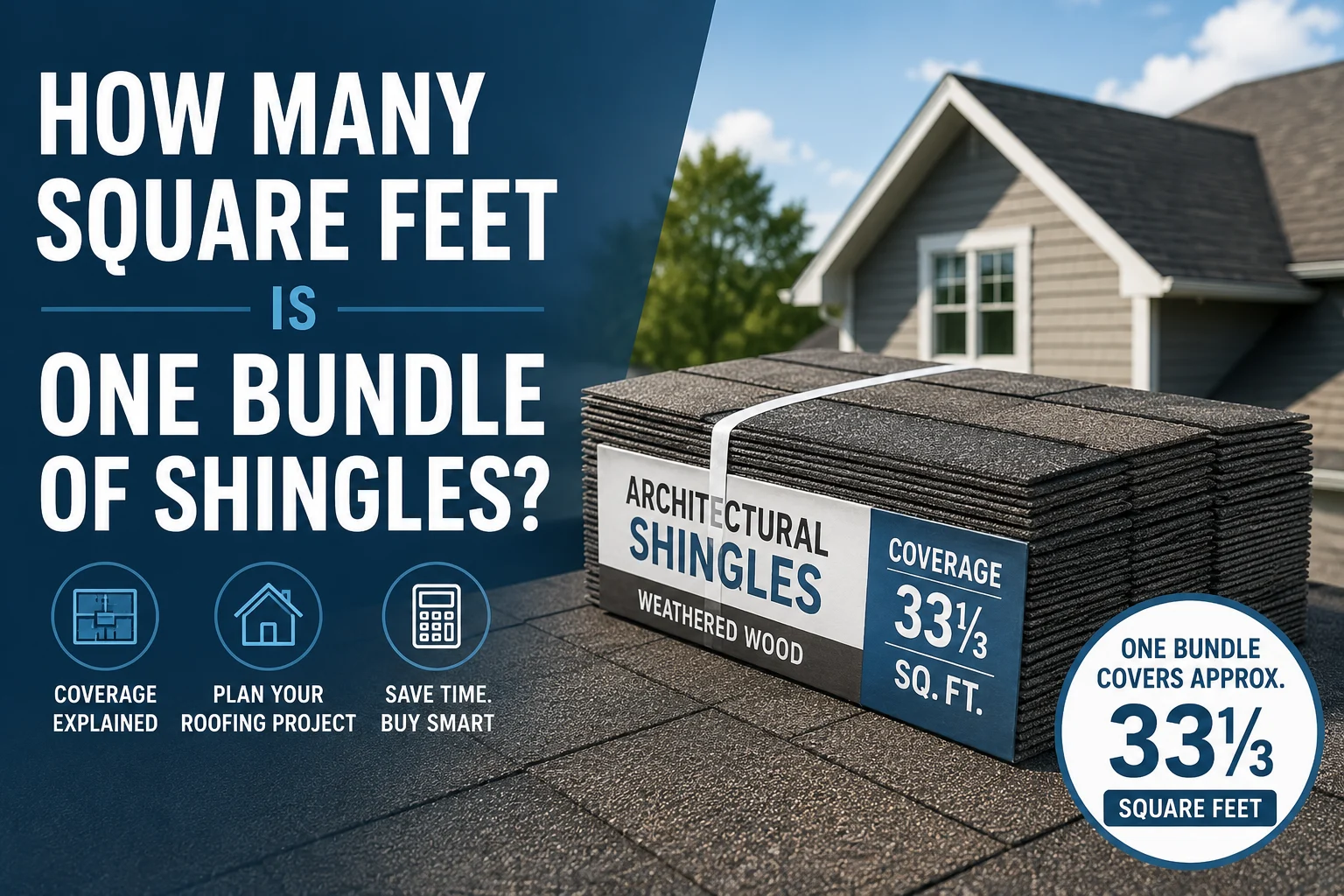how many square feet is one bundle of shingles