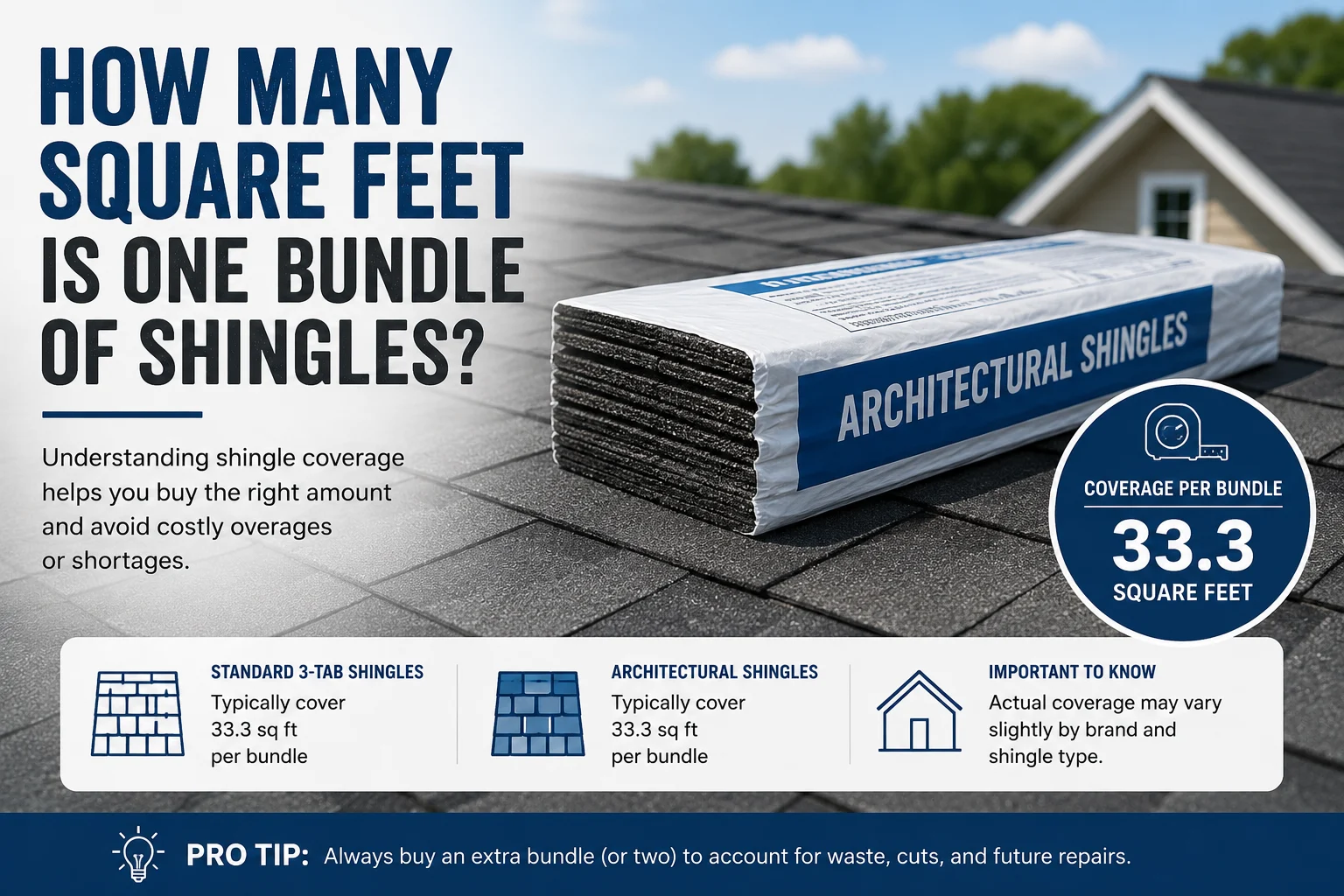 how many square feet is one bundle of shingles