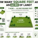 how many square feet are in a acre of land