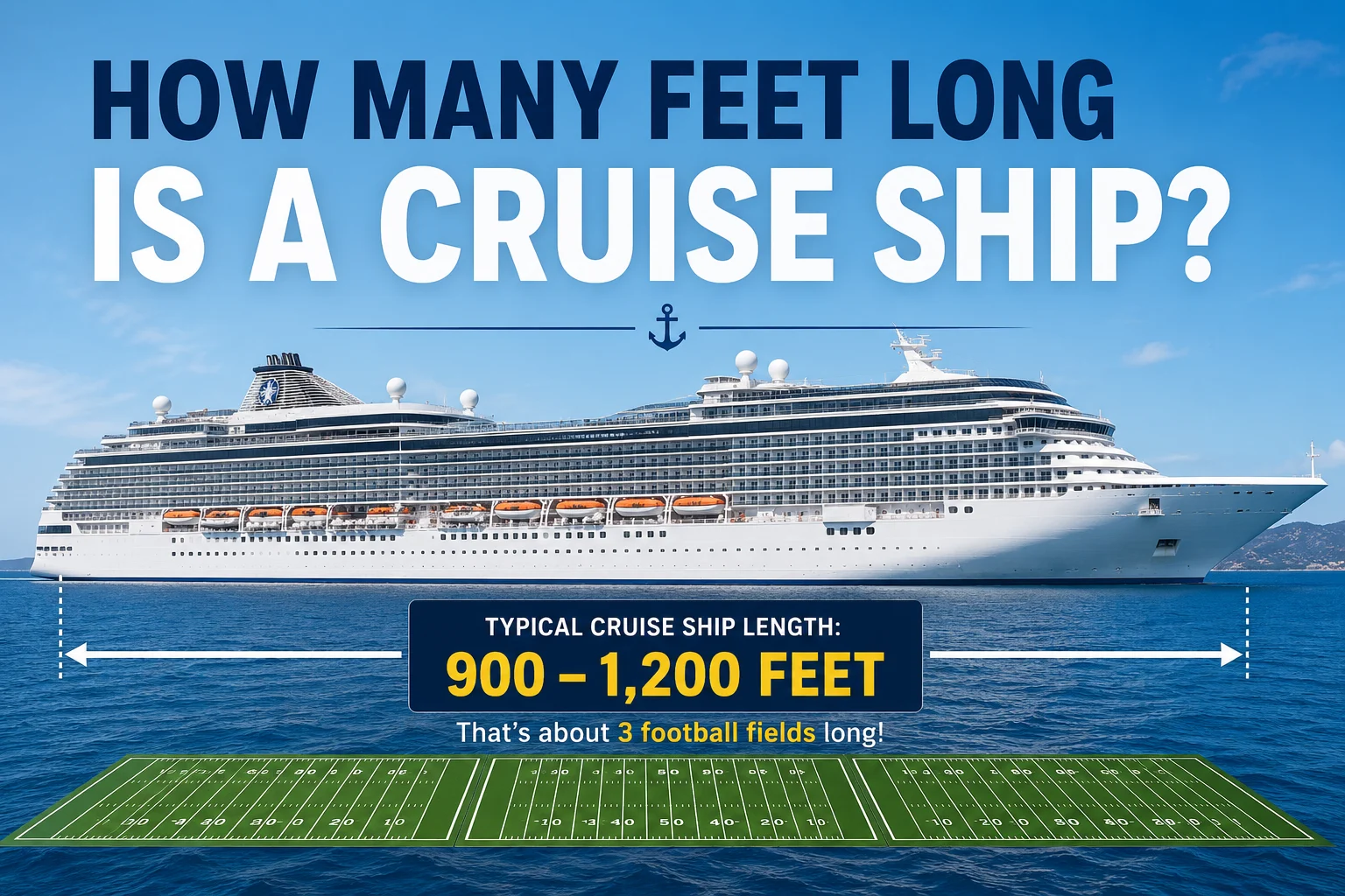 how many feet long is a cruise ship