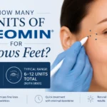 how many units of XEOMIN for crows feet