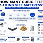 how many cubic feet is a king size mattress