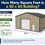 how many square feet is a 30 x 40 building