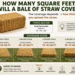 how many square feet will a bale of straw cover
