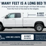 how many feet is a long bed truck