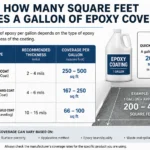 how many square feet does a gallon of epoxy cover