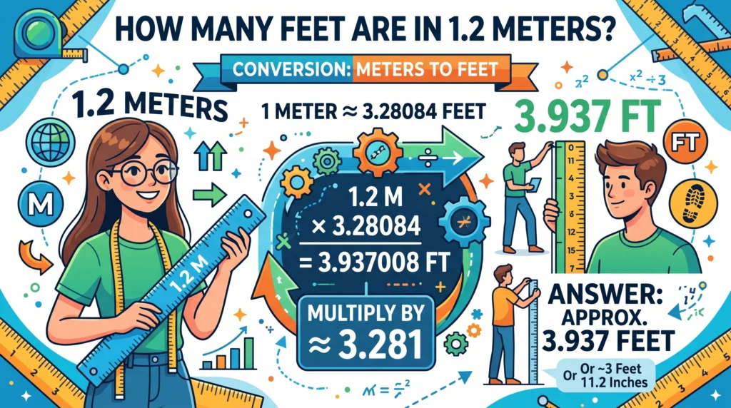 How Many Feet Are in 1.2 Meters
