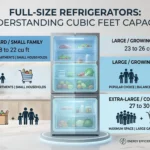 How Many Cubic Feet Is a Full Size Refrigerator