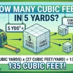 How Many Cubic Feet in 5 Yards