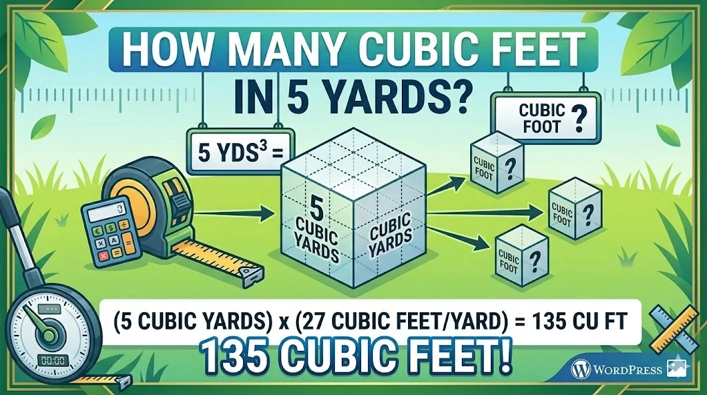 How Many Cubic Feet in 5 Yards
