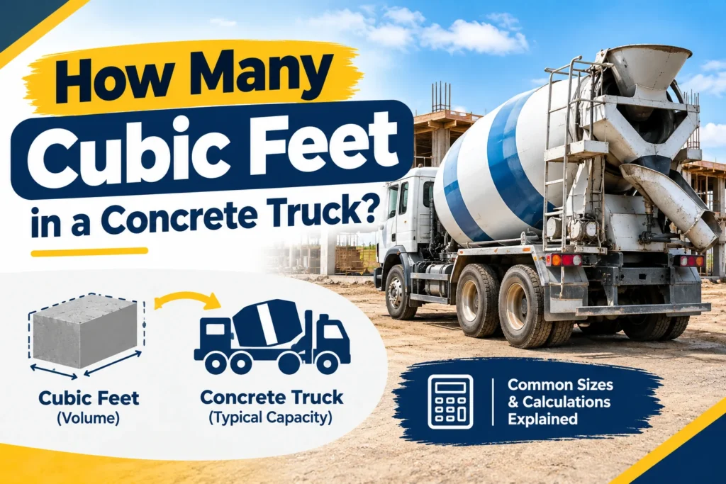 How Many Cubic Feet in a Concrete Truck