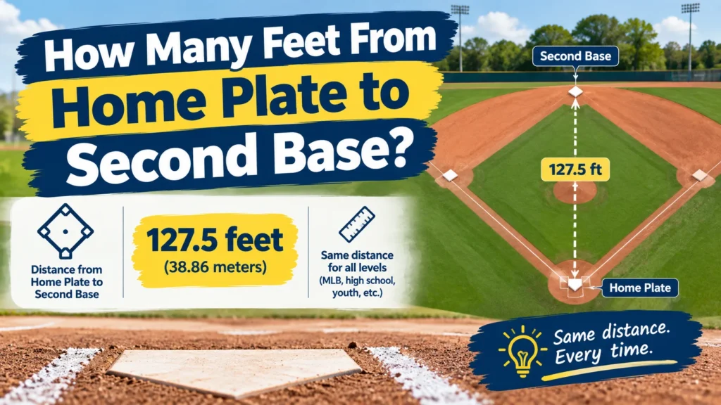 How Many Feet From Home Plate to Second Base