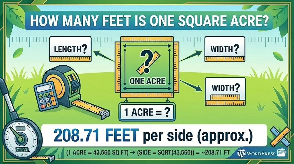 How Many Feet Is One Square Acre