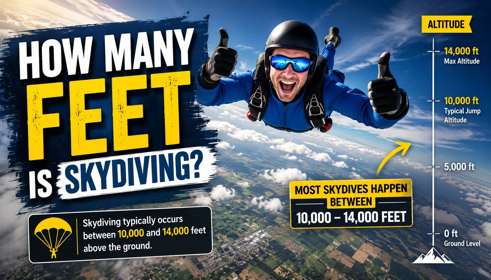 How Many Feet Is Skydiving