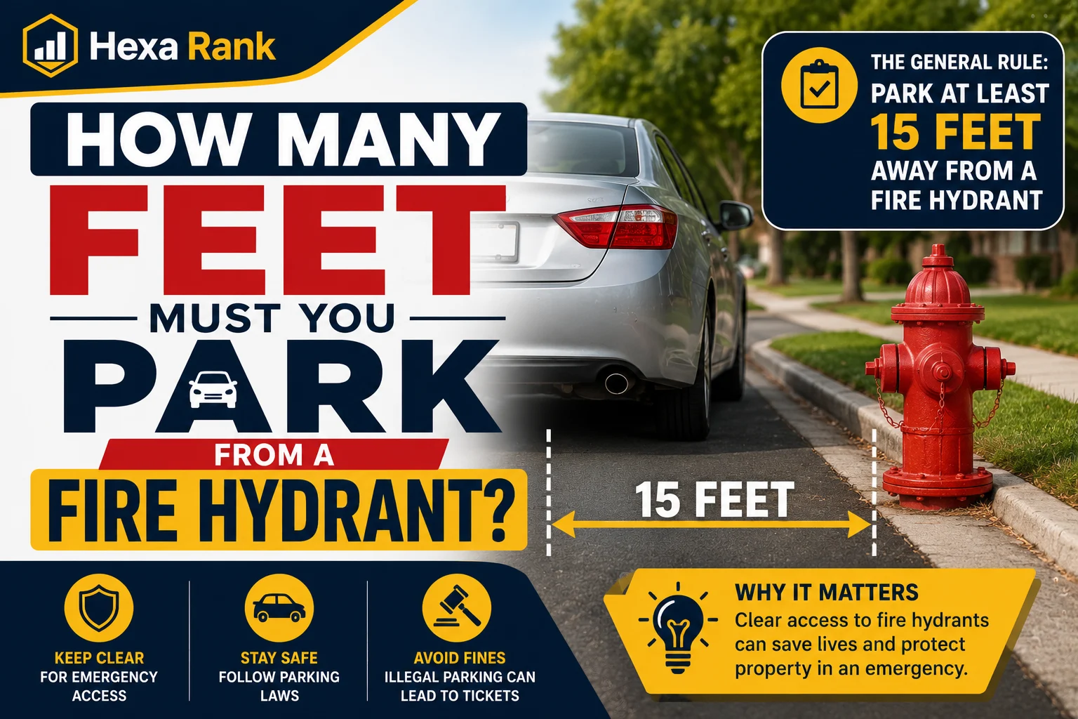 How Many Feet Must You Park From a Fire Hydrant
