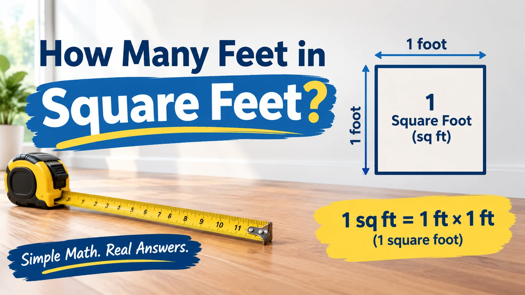 How Many Feet in Square Feet