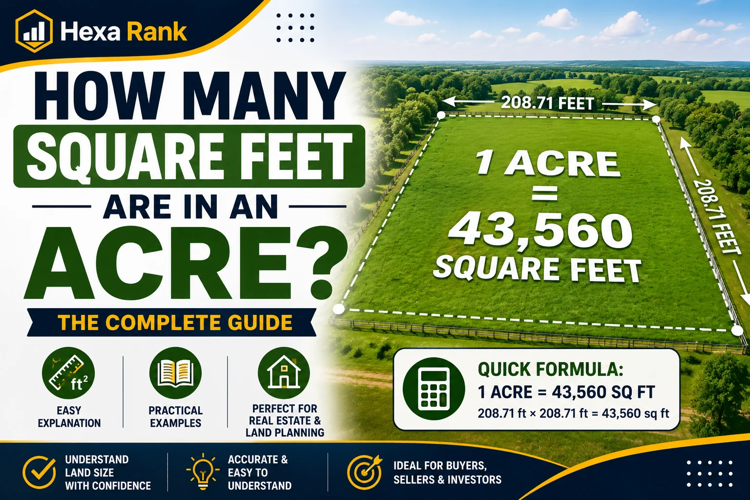 How Many Square Feet Are in an Acre