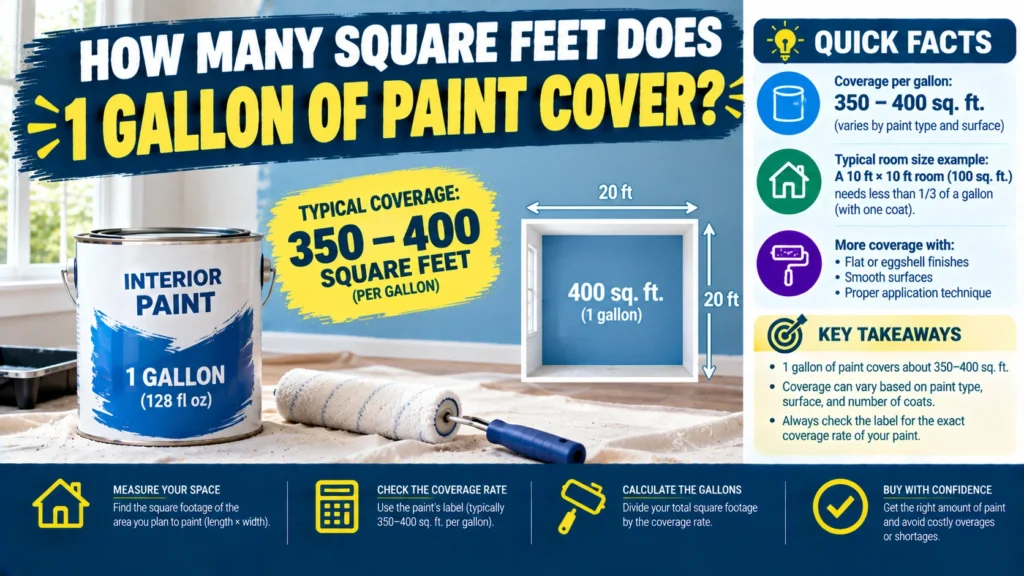 How Many Square Feet Does 1 Gallon of Paint Cover