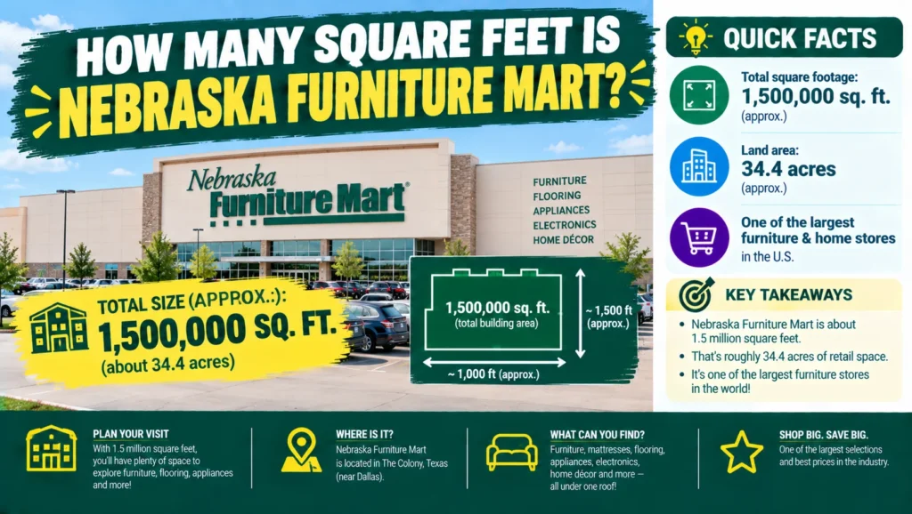 How Many Square Feet Is Nebraska Furniture Mart