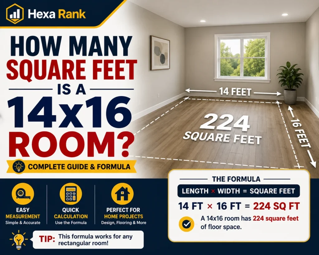 How Many Square Feet Is a 14x16 Room