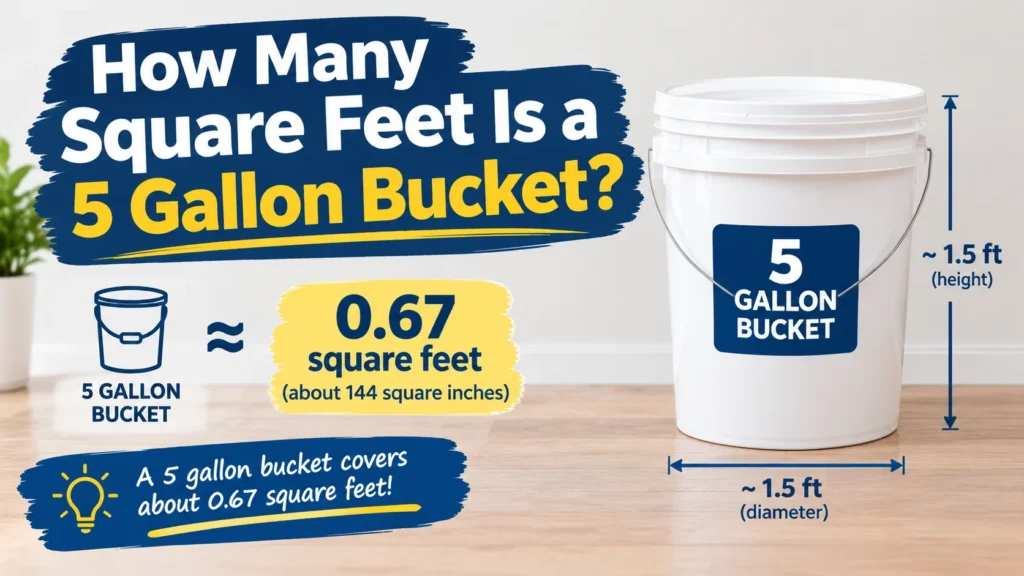 How Many Square Feet Is a 5 Gallon Bucket
