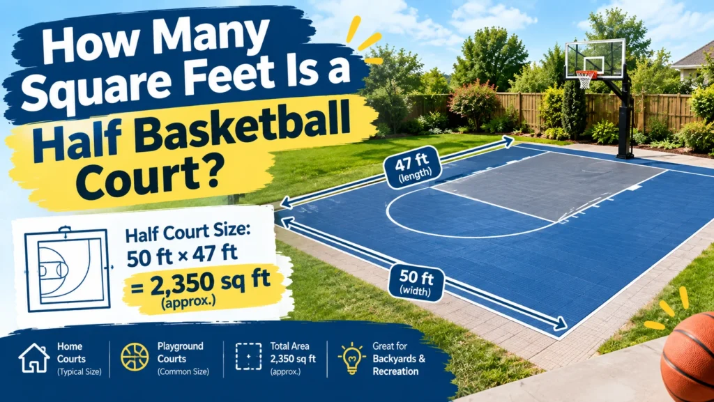 How Many Square Feet Is a Half Basketball Court