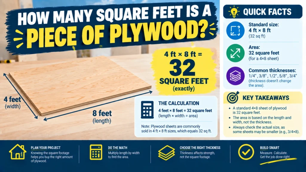 How Many Square Feet Is a Piece of Plywood