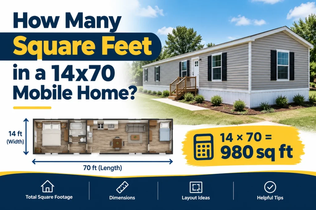 How Many Square Feet in a 14x70 Mobile Home