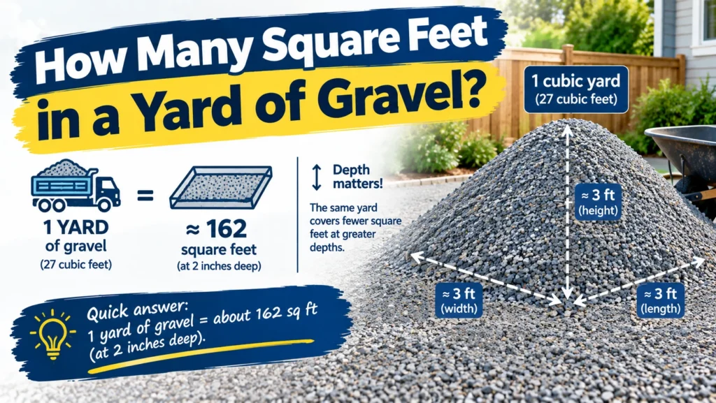 How Many Square Feet in a Yard of Gravel