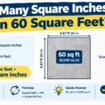 How Many Square Inches Are in 60 Square Feet