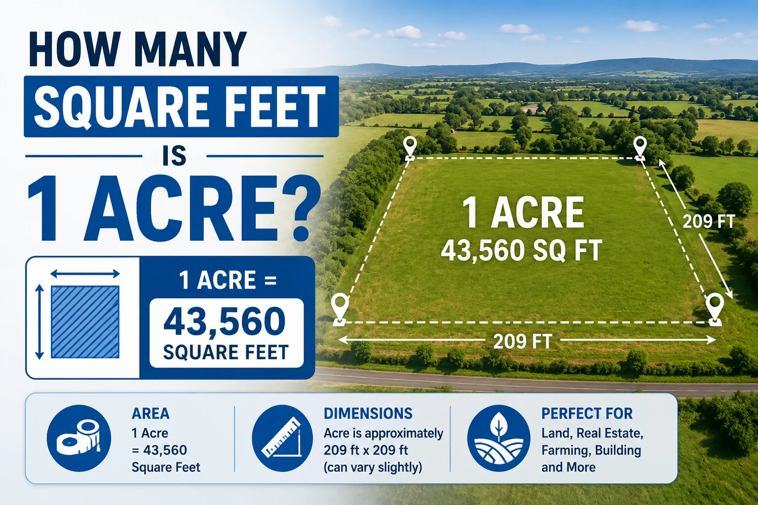 How Many Square Feet Is 1 Acre