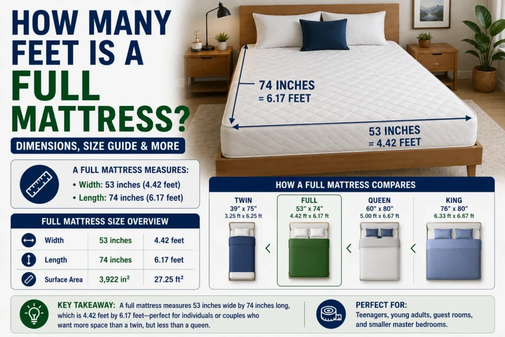 How Many Feet Is a Full Mattress