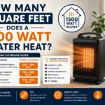 how many square feet does a 1500 watt heater heat