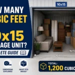 how many cubic feet is a 10x15 storage unit