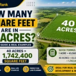 How Many Square Feet Are in 40 Acres