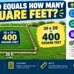 20x20 Equals How Many Square Feet