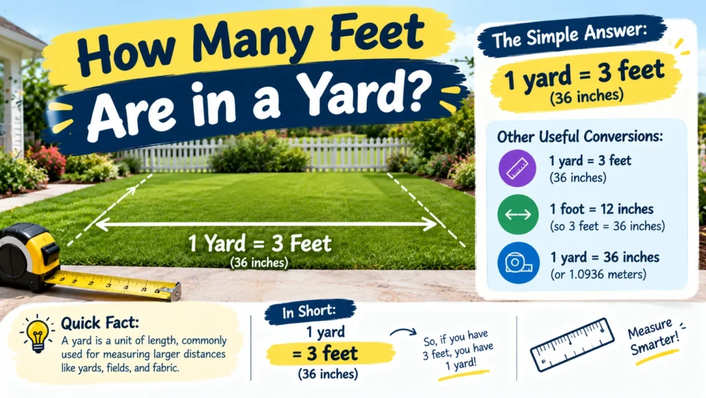 How Many Feet Are in a Yard