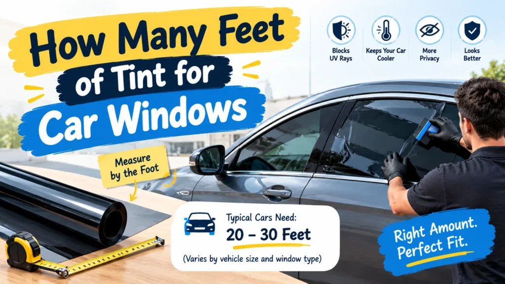 How Many Feet of Tint for Car Windows