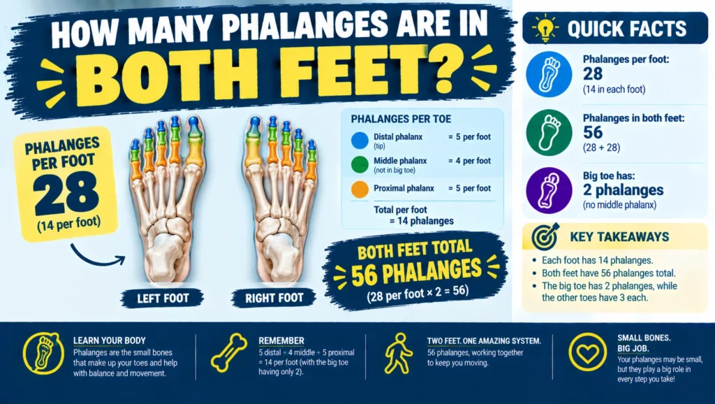 How Many Phalanges Are in Both Feet
