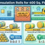 How Many Rolls of Insulation for 400 Square Feet